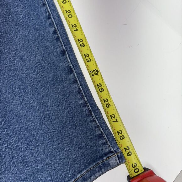 Judy Blue High Waist Distressed Boyfriend Jeans Women 18W Blue Stone Wash Denim - Picture 10 of 11